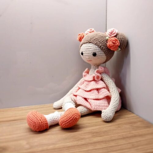 Handmade crochet doll