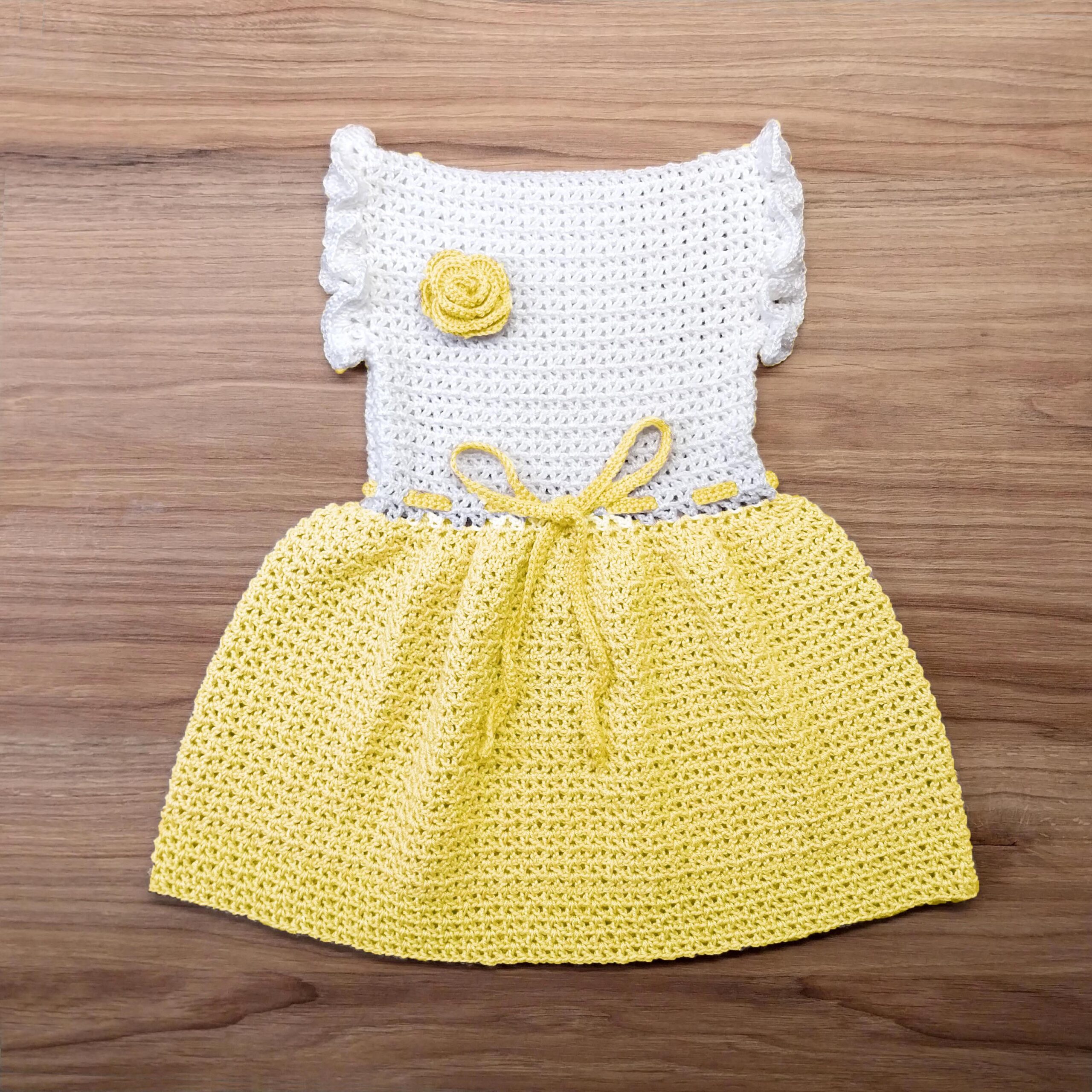 yellow flower dress