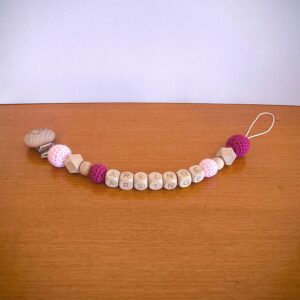 Κλιπ πιπίλας ροζ