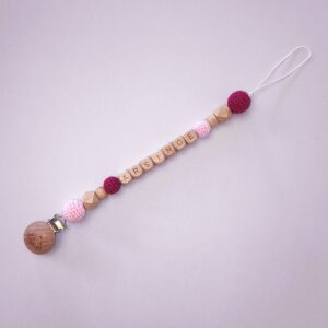 Κλιπ πιπίλας ροζ